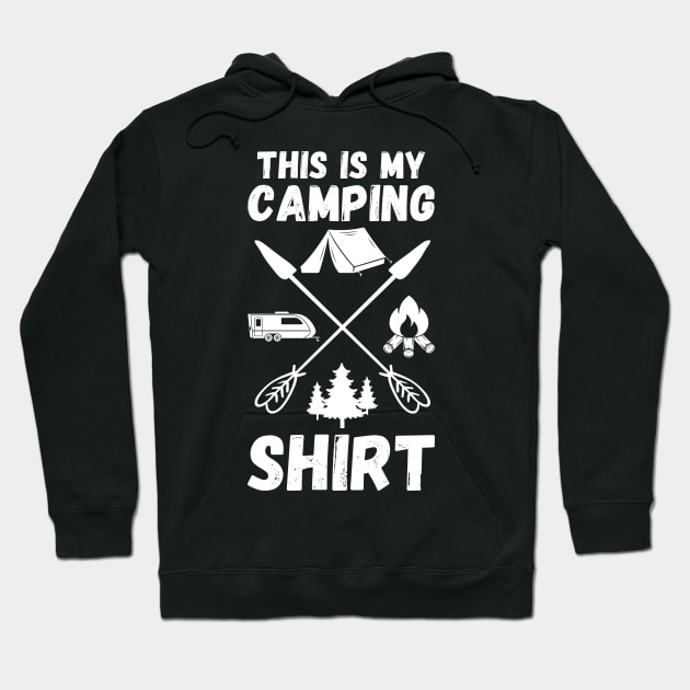 This Is My Camping Shirt Camping Trailer Camper Van Hoodie by DragonTees